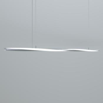 Minimalistische LED-Pendelleuchte für den Esstisch – KLUS Lampe SPIN-H-2